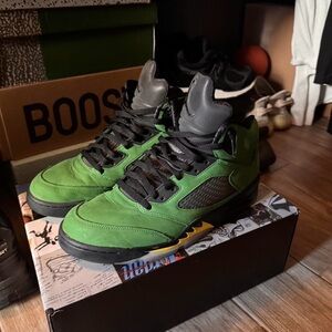 Jordan Green and Black Sneakers